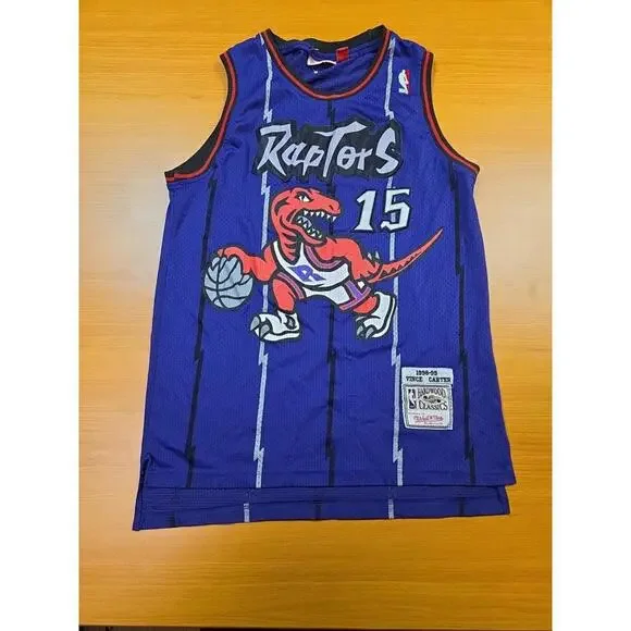 Vince Carter NBA Mitchell & Ness Purple Toronto Raptors Hardwood Classics MENS M - Picture 1 of 6